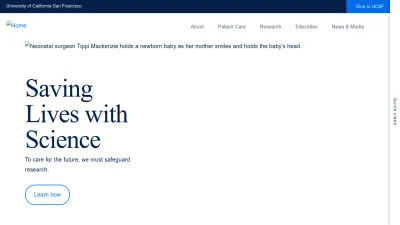 Screenshot preview of ucsf.edu