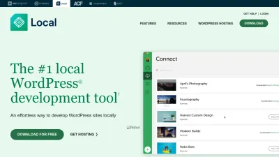 Screenshot of Localwp.com