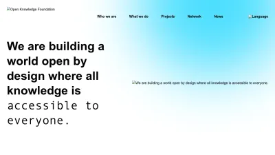 Screenshot preview of okfn.org