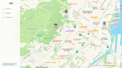 Screenshot preview of maps.apple.com