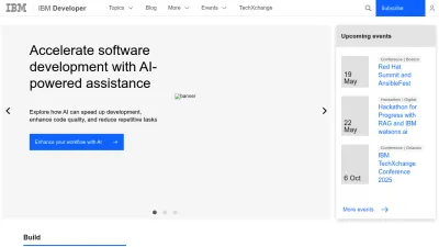 Screenshot of Developer.ibm.com