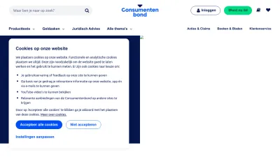 Screenshot of Consumentenbond.nl