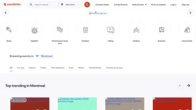 Screenshot of Eventbrite.ca