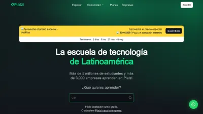 Screenshot of Platzi.com