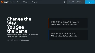 Screenshot of Hudl.com