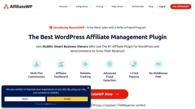 Screenshot of Affiliatewp.com