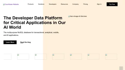 Screenshot of Couchbase.com