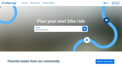 Screenshot of Bikemap.net