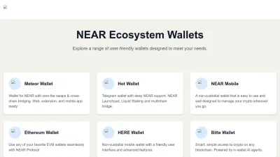 Screenshot of Wallet.near.org
