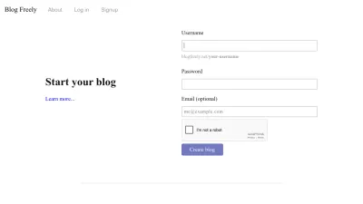 Screenshot of Blogfreely.net