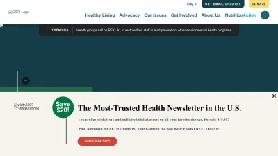 Screenshot of Cspinet.org