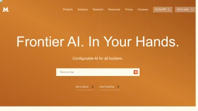Screenshot of Mistral.ai