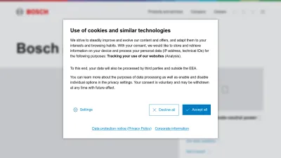 Screenshot preview of bosch.com