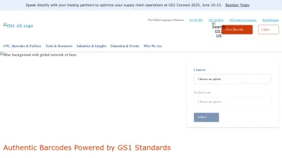 Screenshot of Gs1us.org