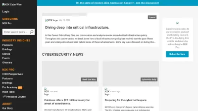 Screenshot of Thecyberwire.com