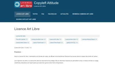 Screenshot of Artlibre.org