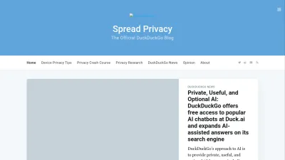 Screenshot of Spreadprivacy.com