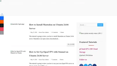 Screenshot of Linuxbabe.com
