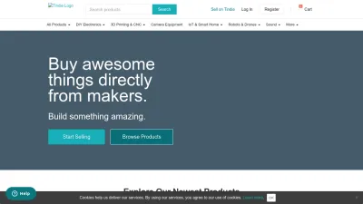 Screenshot of Tindie.com