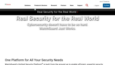 Screenshot of Watchguard.com