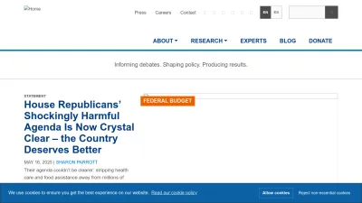 Screenshot of Cbpp.org