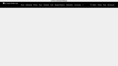 Screenshot of Raiders.com