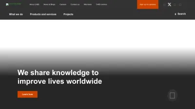 Screenshot of Cabi.org