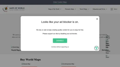 Screenshot of Mapsofworld.com