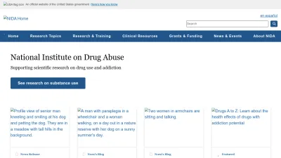 Screenshot of Nida.nih.gov