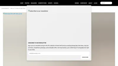 Screenshot of Lomography.com