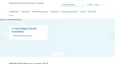 Screenshot of Kfw.de