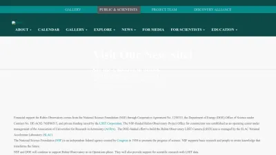 Screenshot preview of lsst.org