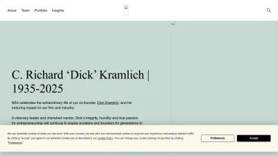 Screenshot of Nea.com