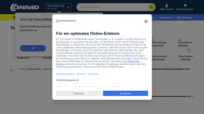 Screenshot preview of conrad.de