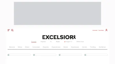 Screenshot of Excelsior.com.mx