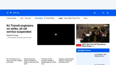 Screenshot of Abc7ny.com