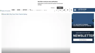 Screenshot of Tasteofcountry.com
