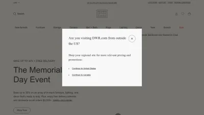 Screenshot preview of dwr.com
