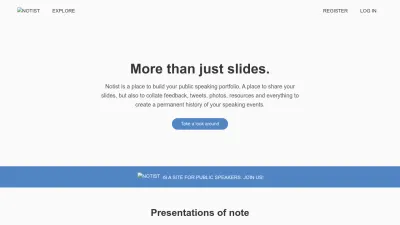 Screenshot of Noti.st