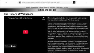 Screenshot of Wolfgangs.com