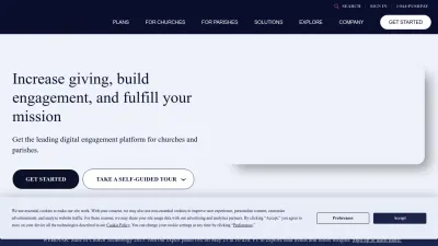 Screenshot of Pushpay.com
