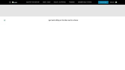 Screenshot of Bicycling.com