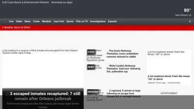 Screenshot of Fox8live.com