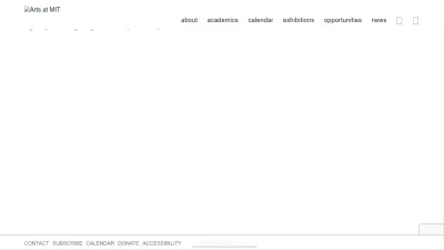 Screenshot of Arts.mit.edu