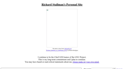 Screenshot of Stallman.org