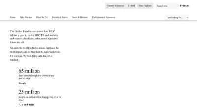Screenshot of Theglobalfund.org