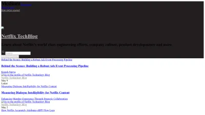 Screenshot of Netflixtechblog.com