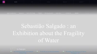 Screenshot preview of fubiz.net