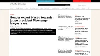 Screenshot preview of mg.co.za