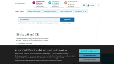 Screenshot of Zakonyprolidi.cz